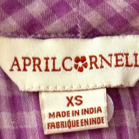 *SOLD* NWOT April Cornell XS Checkered Dress - Picture 6 of 6